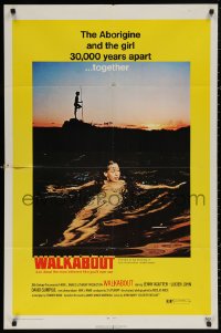 4m1324 WALKABOUT 1sh 1971 sexy naked swimming Jenny Agutter, Nicolas Roeg Australian classic!