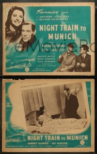 4m0029 NIGHT TRAIN TO MUNICH 8 Aust LCs 1941 Carol Reed directed, Margaret Lockwood & Rex Harrison!