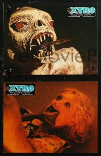 4m0060 XTRO 8 French LCs 1984 some extra-terrestrials aren't friendly, he's the mean E.T., different!
