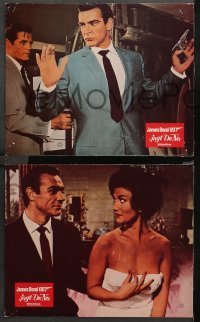 4m0097 DR. NO 12 German LCs R1970s different images of Sean Connery as James Bond 007 in action!
