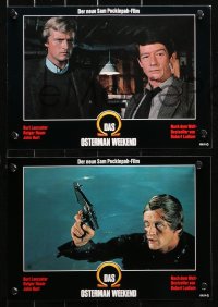 4m0090 OSTERMAN WEEKEND 16 German LCs 1983 directed by Sam Peckinpah, Burt Lancaster, Hurt, Hopper!