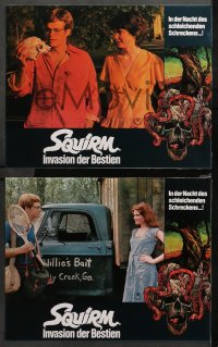 4m0079 SQUIRM 21 German LCs 1976 it was the night of the crawling terror, wild worm images!
