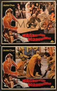 4m0009 MAGNIFICENT BODYGUARD 8 Hong Kong LCs 1982 cool 3-D kung fu artwork, Jackie Chan!