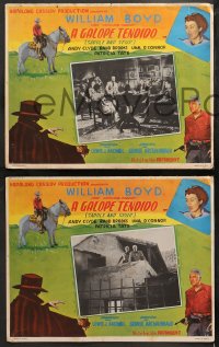 4m0026 UNEXPECTED GUEST 6 Mexican LCs R1950s William Boyd as Hopalong Cassidy in action!