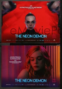 4m0121 NEON DEMON 6 German LCs 2016 Nicholas Winding Refn, different images of Elle Fanning!