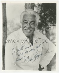 4p0559 CESAR ROMERO signed 8x10 REPRO still 1980s great close up of the actor late in his career!