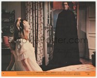 4p0324 CHRISTOPHER LEE signed 8x10 mini LC #7 1968 w/ Carlson in Dracula Has Risen From the Grave!
