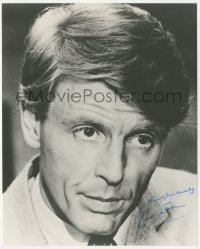 4p0565 EDWARD FOX signed 8x10 REPRO still 1980s great head & shoulders portrait of the English star!