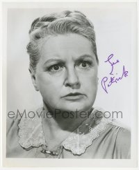 4p0593 LEE PATRICK signed 8x10 REPRO still 1980s intense head & shoulders portrait of the actress!