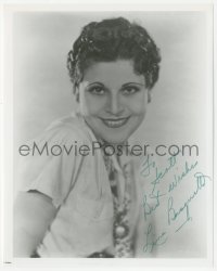 4p0594 LINA BASQUETTE signed 8x10 REPRO still 1980s smiling portrait when she made Hello Trouble!