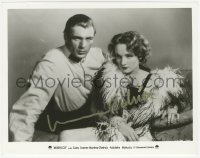 4p0603 MARLENE DIETRICH signed 8x10 REPRO still 1980s great portrait with Gary Cooper from Morocco!