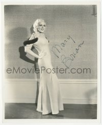 4p0605 MARY BRIAN signed 8x9.75 REPRO still 1980s full-length portrait in sexy tight dress!