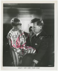 4p0405 MICKEY ROONEY signed 8x10 TV still R1960s with his son Teddy Rooney in Andy Hardy Comes Home!