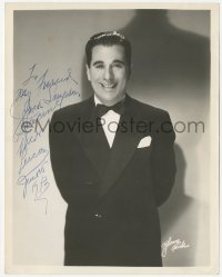 4p0499 NICK LUCAS signed 8x10.25 publicity still 1943 portrait of the jazz musician in tuxedo by Bloom!