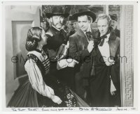 4p0610 OLIVIA DE HAVILLAND signed 8.25x10 REPRO still 1981 w/ Gable & Howard in Gone With the Wind!