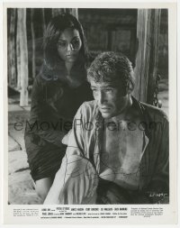 4p0411 PETER O'TOOLE signed 8x10 still 1965 great close up with sexy Daliah Lavi in Lord Jim!