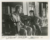 4p0416 ROBERT DUVALL signed 8x10 still 1962 as Boo Radley with Scout in To Kill a Mockingbird