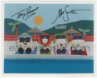 4p0540 SOUTH PARK signed color 8x10 REPRO still 2000s by BOTH creators Matt Stone AND Trey Parker!