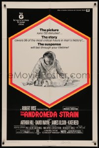4p0038 ANDROMEDA STRAIN signed 1sh 1971 by director Robert Wise, from the Michael Crichton novel!