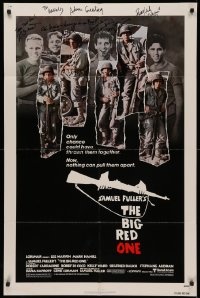 4p0043 BIG RED ONE signed 1sh 1980 by Robert Carradine, Mark Hamill, Perry Lang, Greenberg & 1 more!