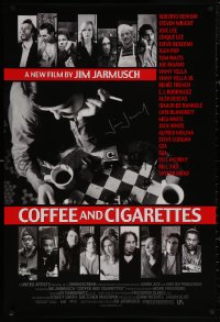 4p0006 COFFEE & CIGARETTES signed 1sh 2003 by director Jim Jarmusch, portraits of 16 cast members!