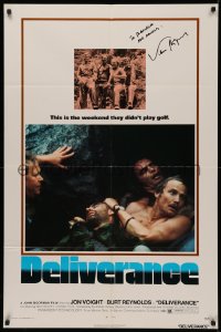4p0061 DELIVERANCE signed 1sh 1972 by cinematographer Vilmos Zsigmond, John boorman classic!
