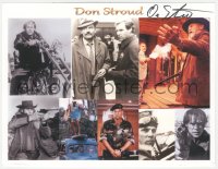 4p0275 DON STROUD signed color 9x11 photo 1990s great montage of his different movie roles!