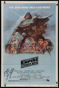 4p0066 EMPIRE STRIKES BACK signed style B NSS style 1sh 1980 by director Irvin Kershner, Tom Jung art