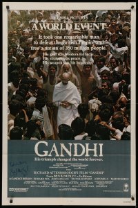4p0073 GANDHI signed int'l 1sh 1982 by Best Director winner Richard Attenborough, Ben Kingsley!