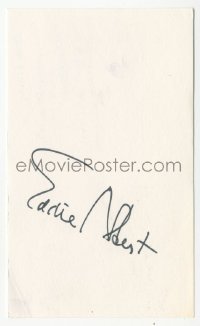 4p0441 EDDIE ALBERT signed 3x5 index card 1980s it can be framed & displayed with a repro still!