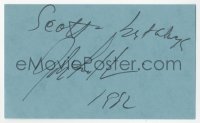 4p0455 JOHN FRANKENHEIMER signed 3x5 index card 1982 it can be framed & displayed with a repro!