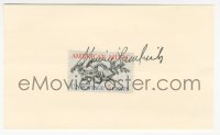 4p0464 MARVIN HAMLISCH signed 3x5 index card AND letter 1978 both are personally signed!