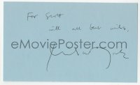 4p0466 MICHAEL YORK signed 3x5 index card 1980s it can be framed & displayed with a repro still!