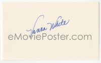 4p0488 VANNA WHITE signed 3x5 index card 1980s it can be framed & displayed with a repro!