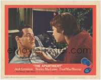 4p0148 APARTMENT signed LC #8 1960 by director Billy Wilder, c/u of Jack Lemmon & Shirley MacLaine!