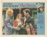 4p0150 BIRDS signed LC #5 1963 by BOTH Tippi Hedren AND Veronica Cartwright, Hitchcock classic!