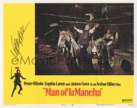 4p0170 MAN OF LA MANCHA signed LC #5 1972 by Sophia Loren, O'Toole in Cervantes story of Don Quixote!