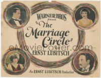 4p0145 MARRIAGE CIRCLE signed TC 1924 by Florence Vidor, Ernst Lubitsch's second U.S. movie, rare!