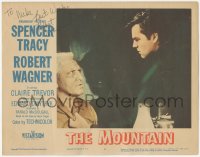 4p0173 MOUNTAIN signed LC #2 1956 by Robert Wagner, great close up threatening Spencer Tracy!
