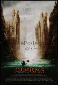 4p0011 LORD OF THE RINGS: THE FELLOWSHIP OF THE RING signed advance 1sh 2001 by Peter Jackson!