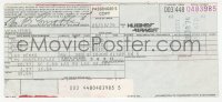 4p0240 TOM SMOTHERS signed airline ticket receipt 1974 when he flew Hughes Airwest in Las Vegas!