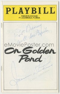 4p0299 JAMES WHITMORE signed playbill 1979 when he appeared on the Broadway stage in On Golden Pond!