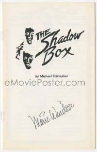 4p0306 MARIE WINDSOR signed playbill 1998 when she appeared on stage in The Shadow Box!