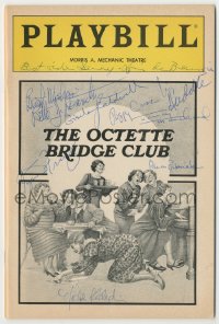 4p0309 OCTETTE BRIDGE CLUB signed playbill 1985 by NINE of the Broadway cast members!