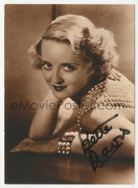 4p0244 BETTE DAVIS signed postcard 1980s great smiling portrait from earlier in her career!