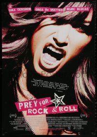 4p0017 PREY FOR ROCK & ROLL signed DS 27x39 1sh 2003 by Gina Gershon, sexy super close up!