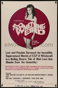4p0121 SOMETHING WEIRD signed 1sh 1967 by BOTH Herschell Gordon Lewis AND writer James F. Hurley!