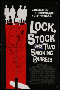 4p0031 LOCK, STOCK & TWO SMOKING BARRELS signed mini poster 1998 by Guy Ritchie AND Jason Statham!