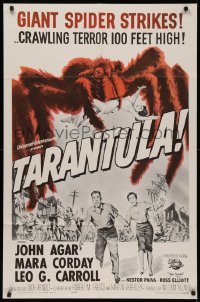 4p0133 TARANTULA signed 1sh R1964 by director Jack Arnold, Reynold Brown monster art!