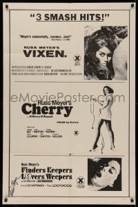 4p0136 VIXEN/CHERRY/FINDERS KEEPERS LOVERS WEEPERS signed 1sh 1970s by director Russ Meyer, rare!